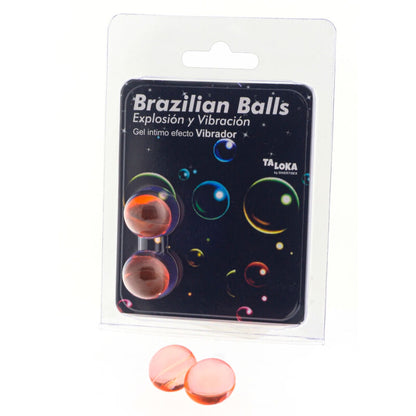 Sfere 2 brasiliane gel emozionante effetto vibrante di Taloka, immagine 2