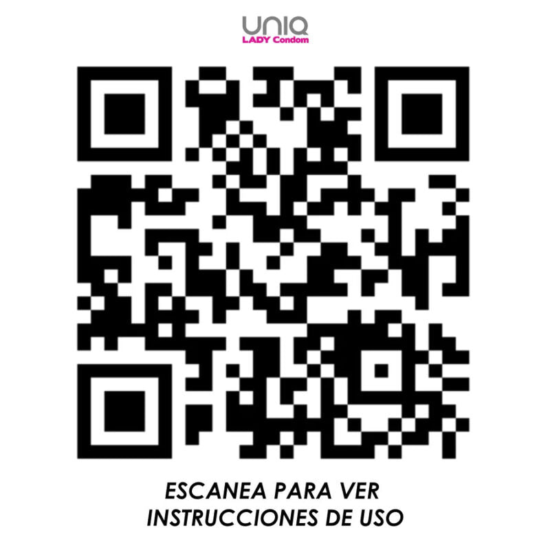 Preservativo femminile Lady Condom senza lattice con cinghia di leggenda 3 unità di UNIQ, immagine 2