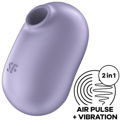 Pro to go 2 doppio stimolatore e vibratore viola di Satisfyer