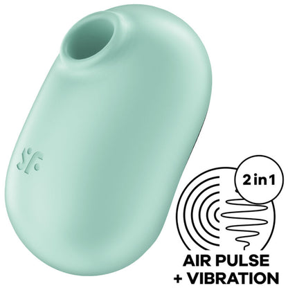 Pro to go 2 doppio stimolatore e vibratore verde di Satisfyer