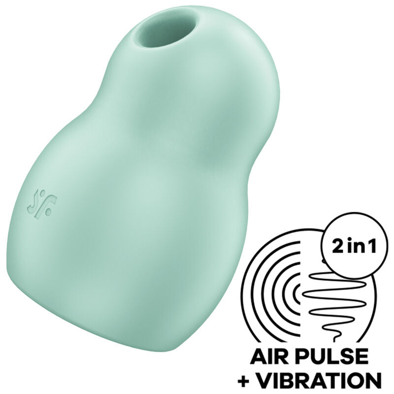 Pro to go 1 doppio stimolatore e vibratore verde di Satisfyer