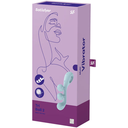 Vibratore Multi Tri ball 2 blu di Satisfyer, immagine 4