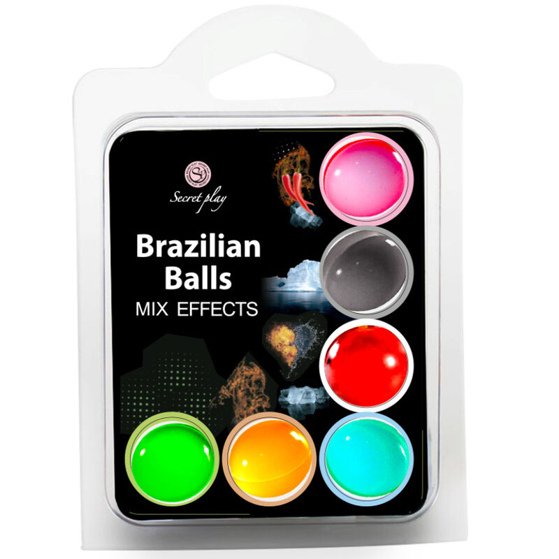 Set 6 palline brasiliana effetto mix di Secret Play