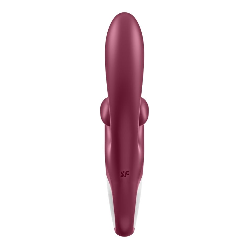 Vibratore rabbit vibrazione touch me rosso di Satisfyer, immagine 3