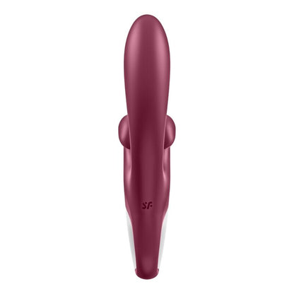 Vibratore rabbit vibrazione touch me rosso di Satisfyer, immagine 3