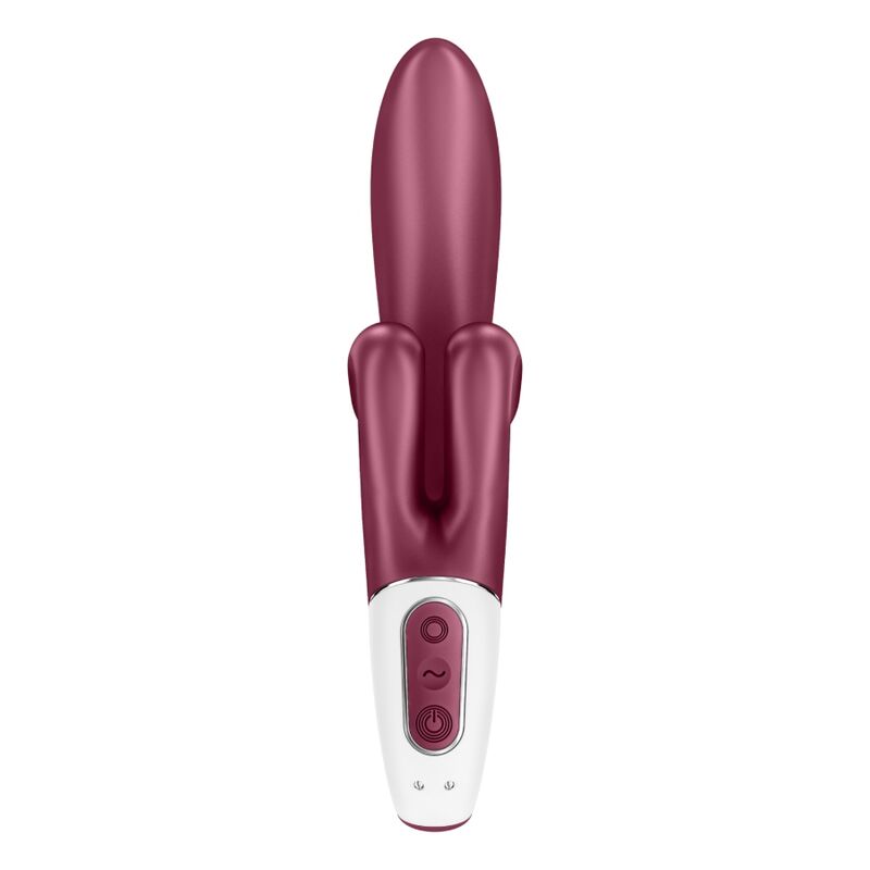 Vibratore rabbit vibrazione touch me rosso di Satisfyer, immagine 4