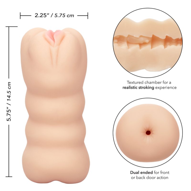 Sex toy emozione economica a tre vie di Calexotics, immagine 3
