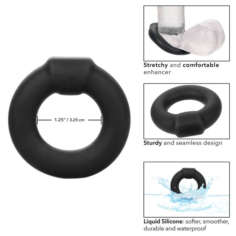 Anello alpha Optimum nero di Calexotics, immagine 3
