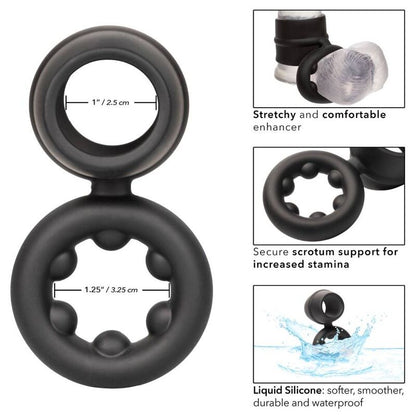 Anello alpha dual Magnum nero di Calexotics, immagine 3