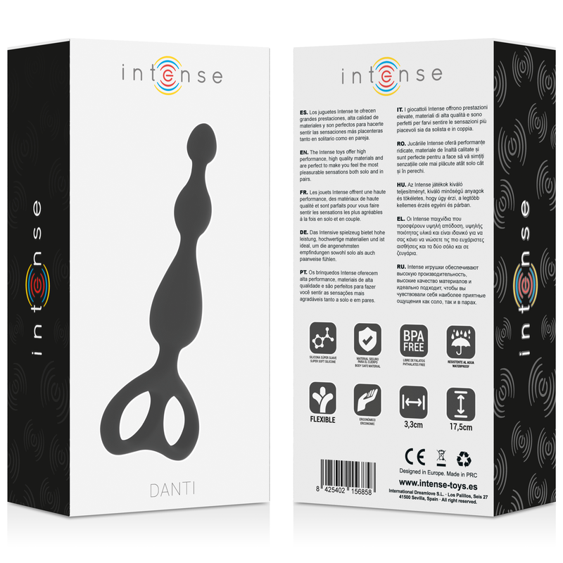 Sex toy anale Danti neri di Intense, immagine 6
