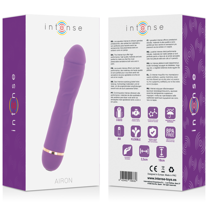 Sex toy Airon 20 velocità silicone lilla di Intense, immagine 4