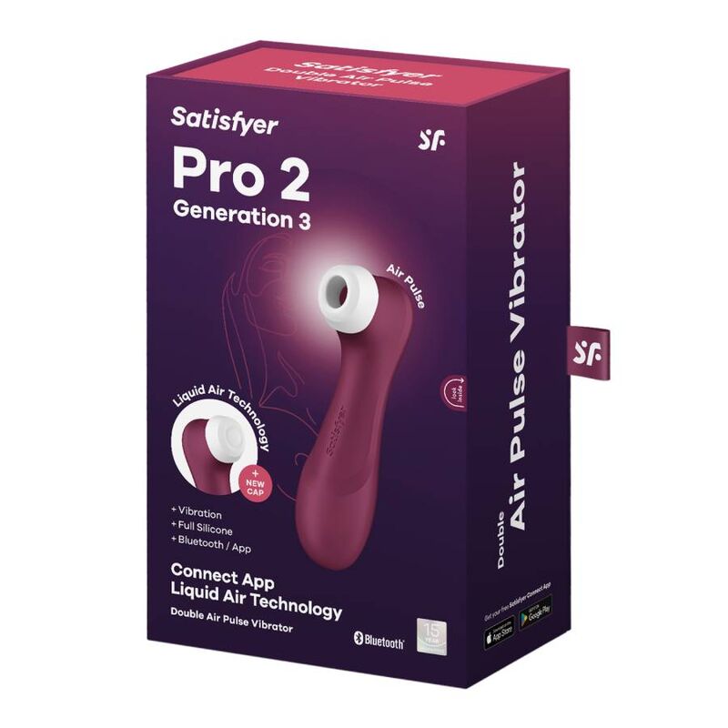 Ovetto vibrante pro 2 Generación 3 Wine rosso bluetooth e APP di Satisfyer, immagine 7