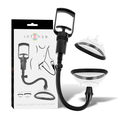 INTENSE - PUMP POMPA MANUALE VAGINALE CON DUE COPPE INTERCAMBIABILI
