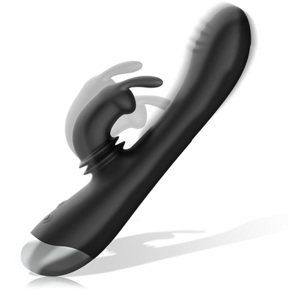 Stimolatore Dj. coniglio in silicone ricaricabile Adam nero di Black&silver, immagine 3