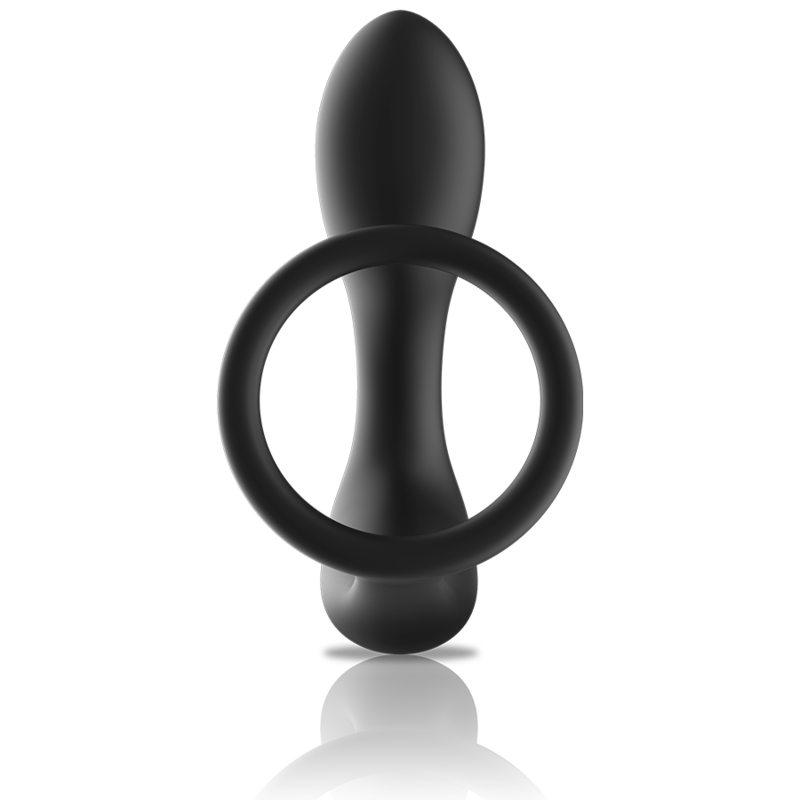 Massaggiatore anale con telecomando ricaricabile in silicone nero di Black&silver, immagine 3