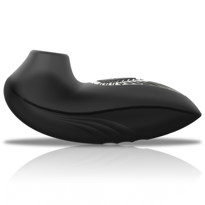Succhia clitoride Drake deluxe Sucking vibe ricaricabile in silicone nero di Black&silver, immagine 4