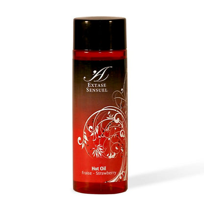 Olio calore stimolante alla fragola 100 ml di Extase Sensual