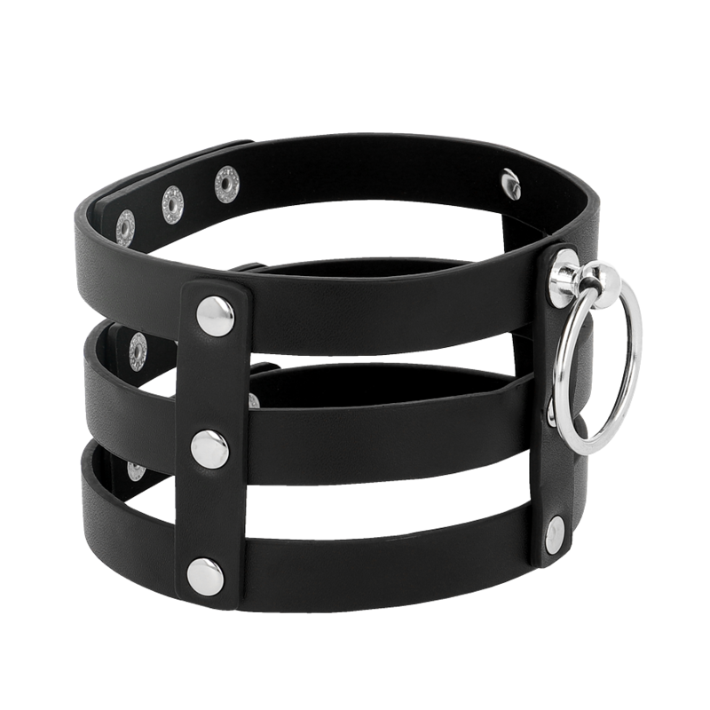 Accessorio sexy girocollo in pelle vegano stile fetish di Coquette Chic Desire, immagine 3