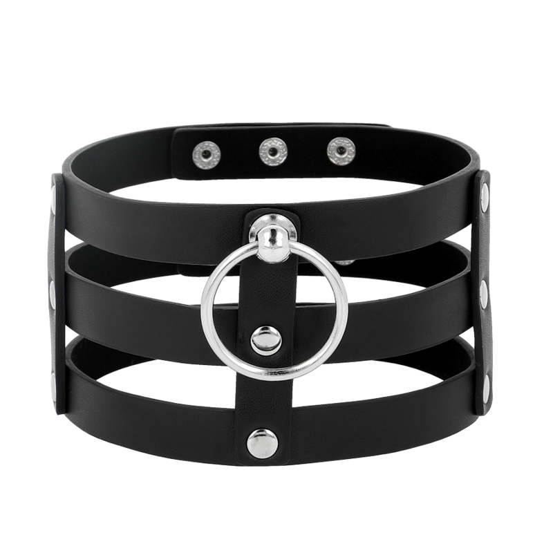 Accessorio sexy girocollo in pelle vegano stile fetish di Coquette Chic Desire, immagine 4
