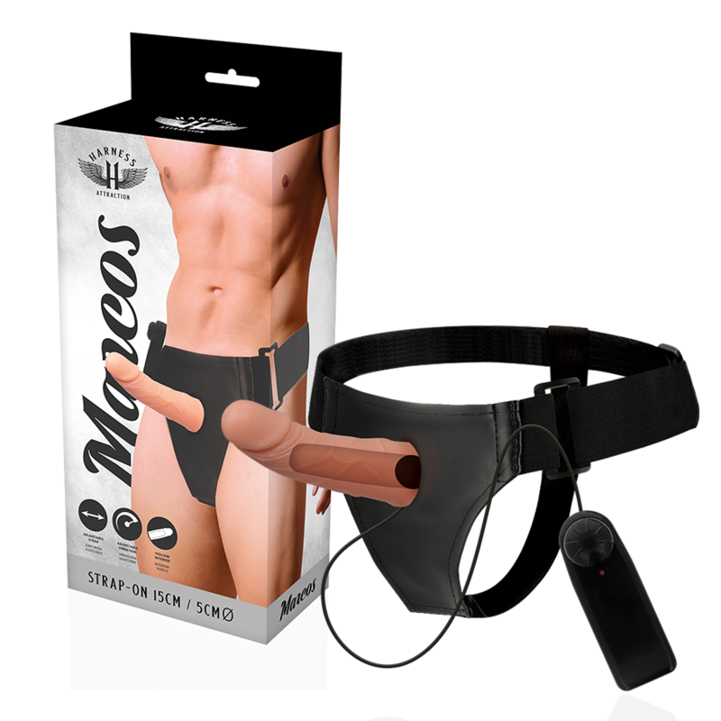 Rnes Telai cavi con vibratore 15 cm Ø 5 cm di Harness Attraction