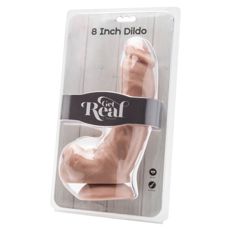 Dildo 20,5 cm con palle di pelle di Get Real, immagine 2
