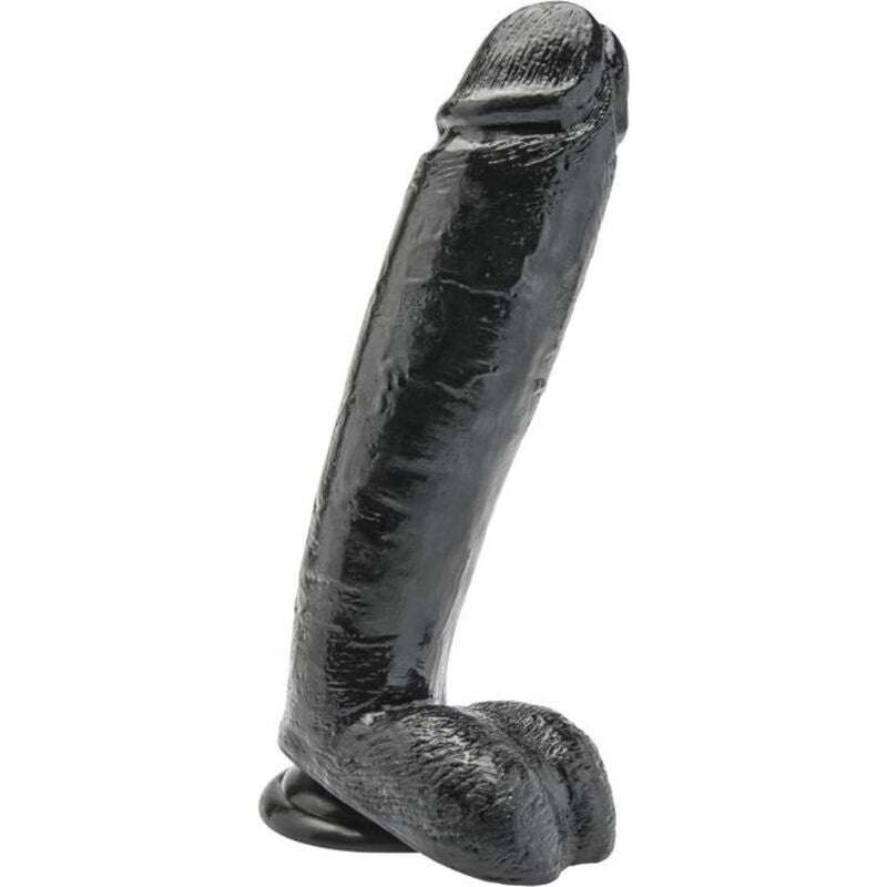 Dildo 25,5 cm con sfere nero di Get Real
