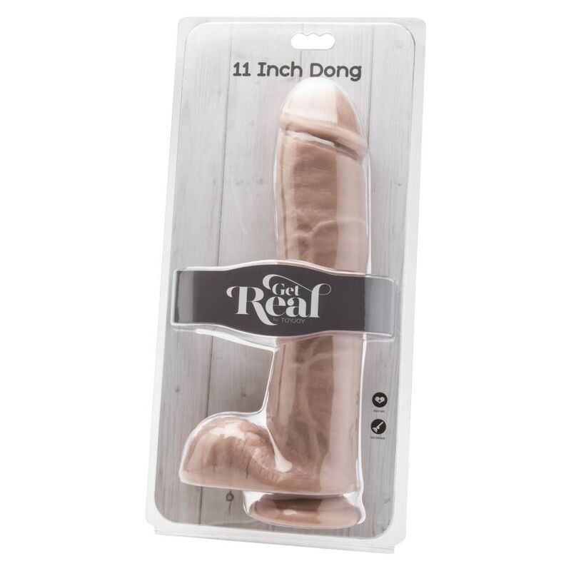 Dildo 28 cm con palle di pelle di Get Real, immagine 2