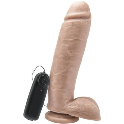 Dildo 25,5 cm con vibratore per sfere di Get Real