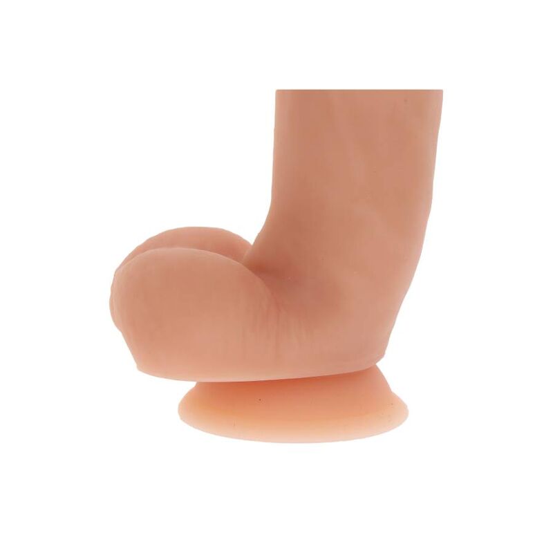 Dildo in silicone 18 cm con palle in pelle di Get Real, immagine 3