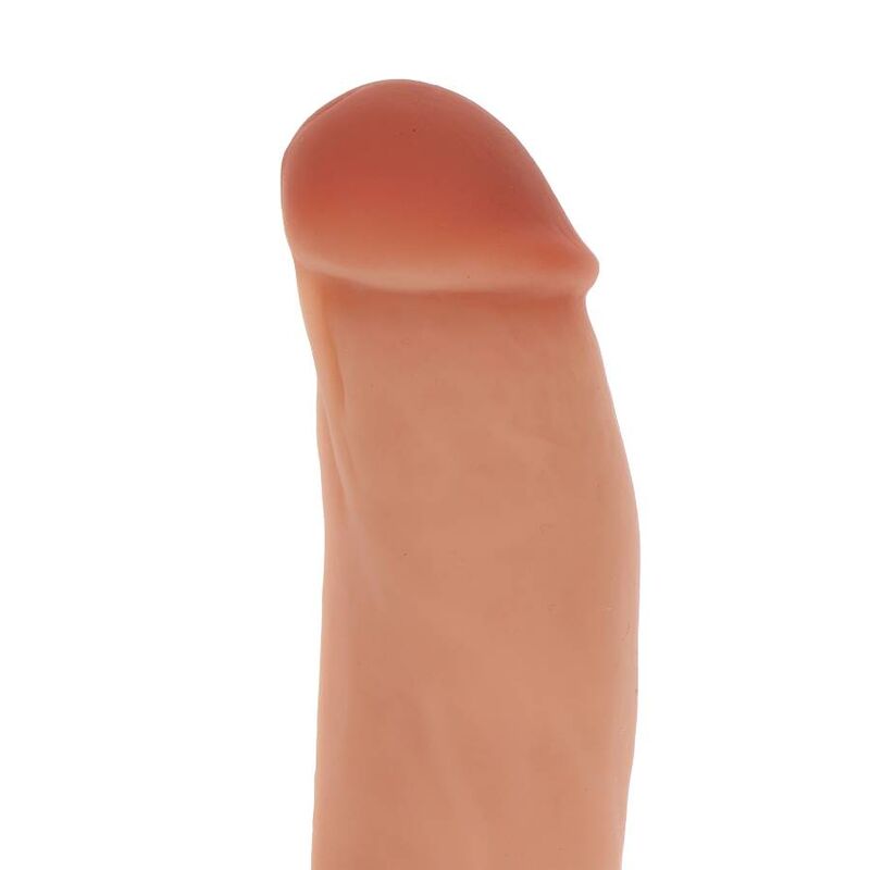 Dildo in silicone 18 cm con palle in pelle di Get Real, immagine 2