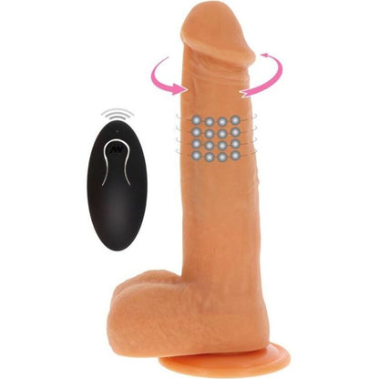 Dildo vibrante con perline Pelle rotanti di Get Real