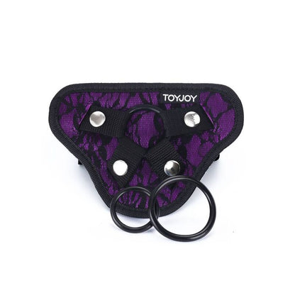 Imbragatura in pizzo con cinturino viola di Get Real, immagine 2