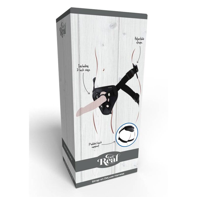 Imbracatura deluxe con cinturino nero di Get Real, immagine 9
