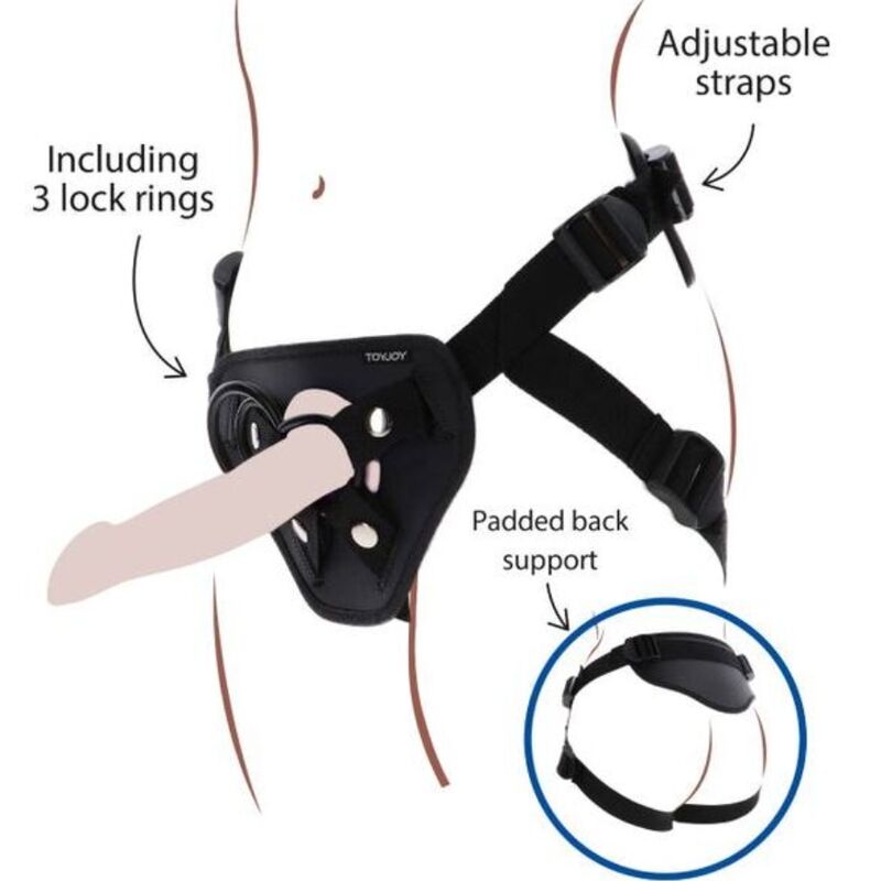 Imbracatura deluxe con cinturino nero di Get Real