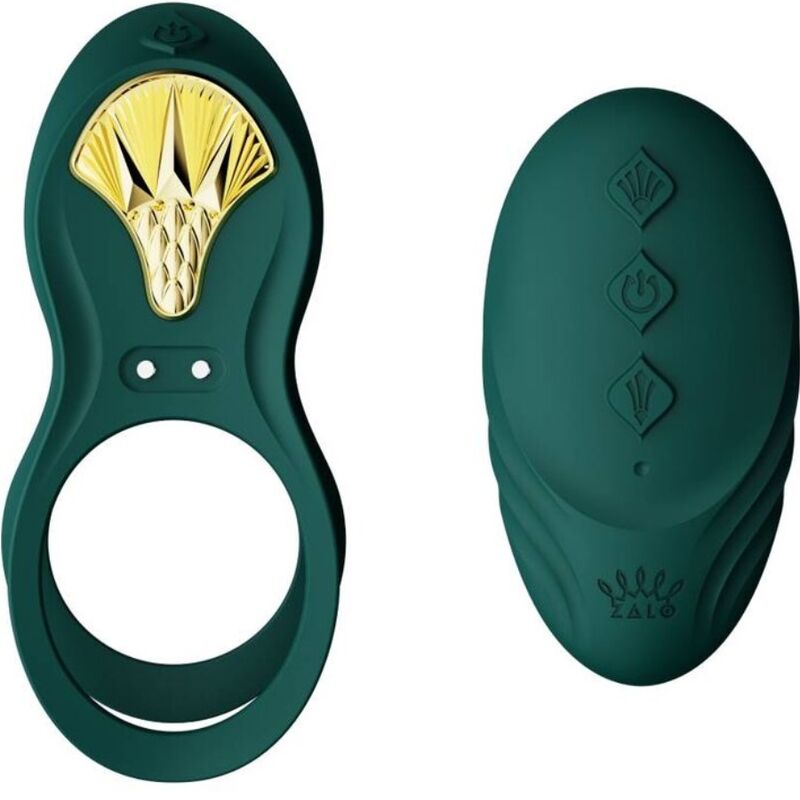 Anello per coppie vibranti Bayek verde di Zalo
