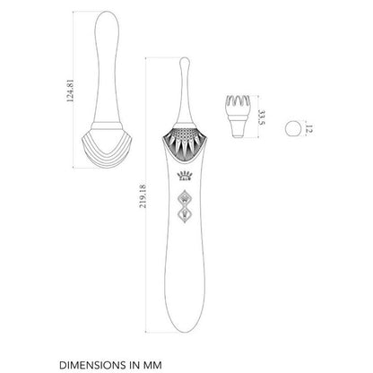 Vibratore Bess 2 clitoral Massager black di Zalo, immagine 11