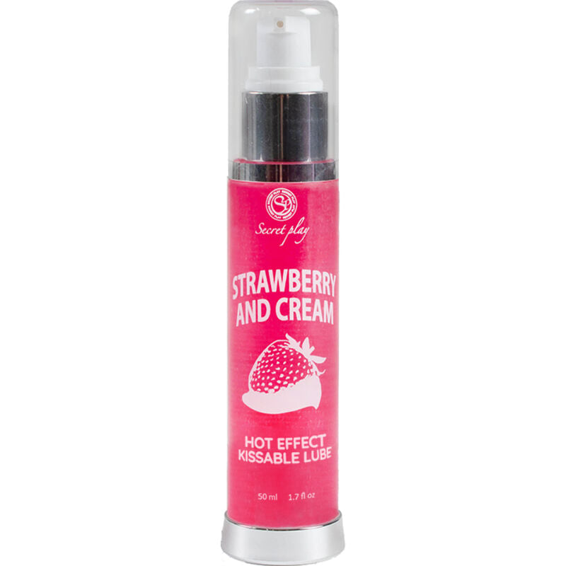 Lubrificante 2-1 effetto calore fragola e crema 50 ml di Secretplay, immagine 2