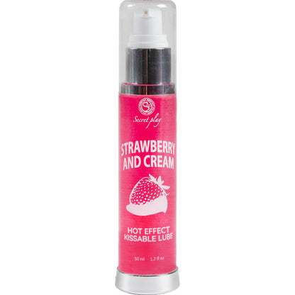 Lubrificante 2-1 effetto calore fragola e crema 50 ml di Secretplay, immagine 2