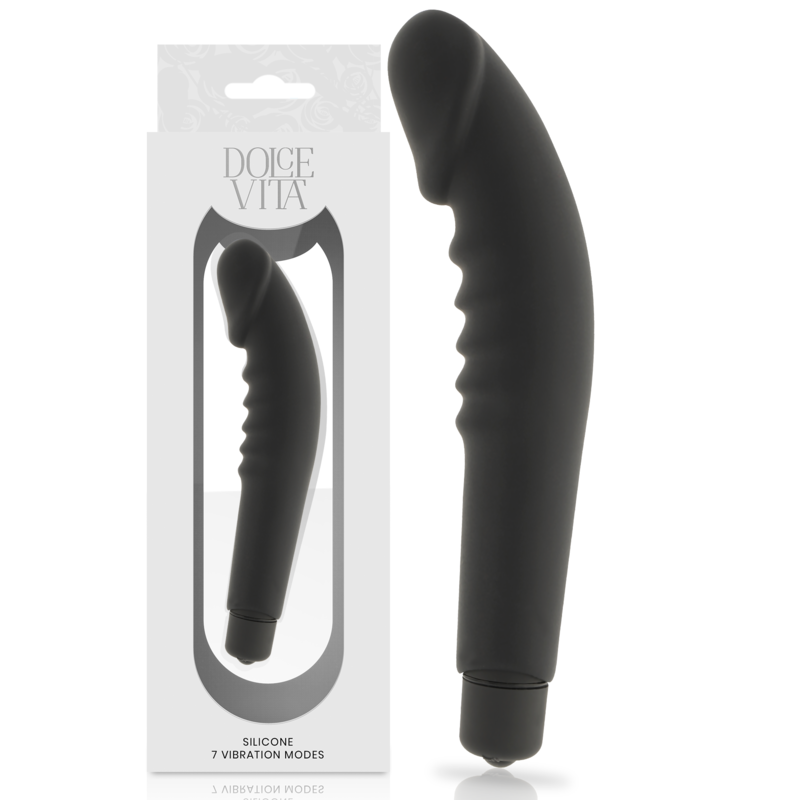 Dildo piacere realistico silicone nero di Dolce Vita