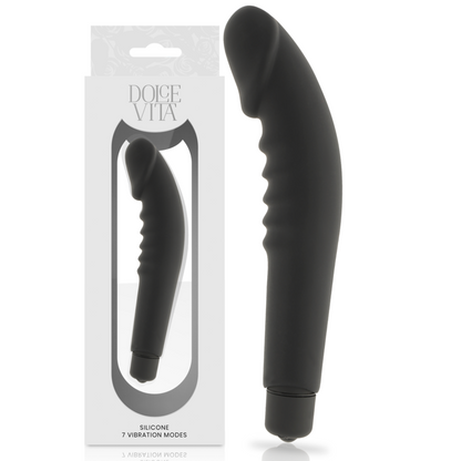 Dildo piacere realistico silicone nero di Dolce Vita