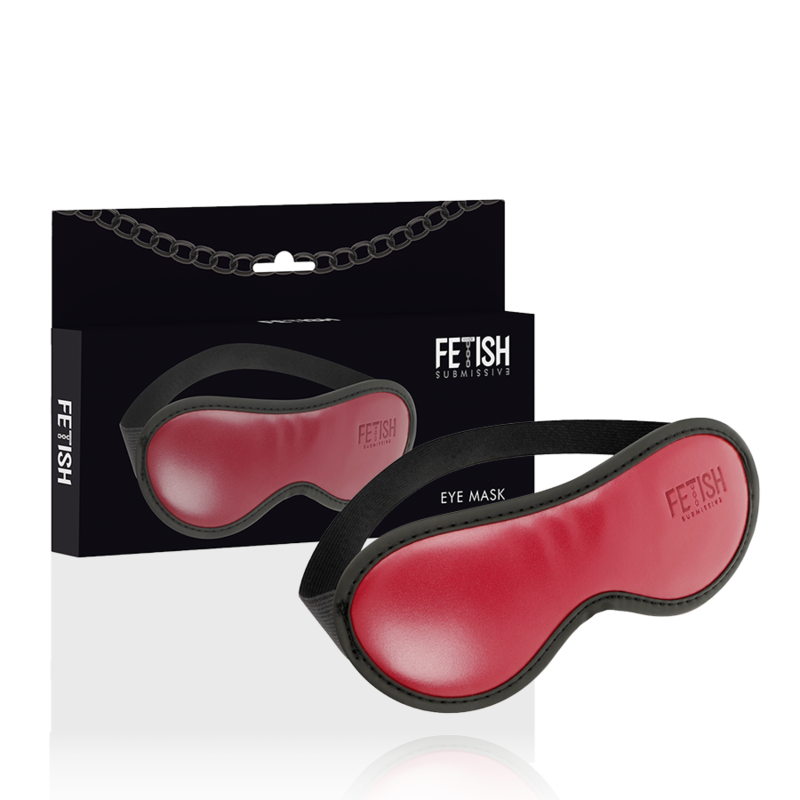 Maschera vegana in pelle con fodera in neoprene di Fetish Submissive Dark Room, immagine 2