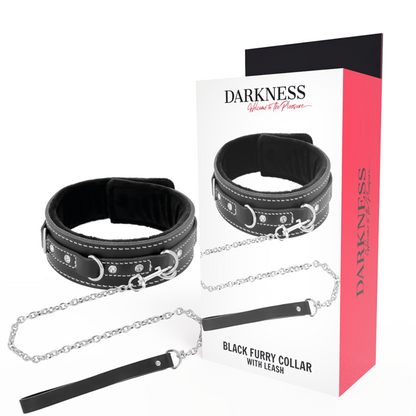 Collana in pelle di alta qualità con guinzaglio di Darkness