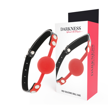 Bavaglino in silicone rosso di Darkness