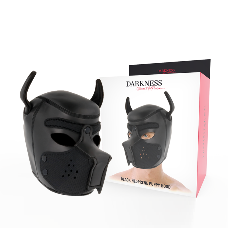 Maschera per Cani in neoprene con Muserella rimovibile L di Darkness