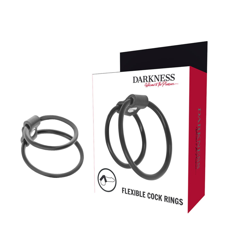 Anelli per pene duo potenziatori di Darkness