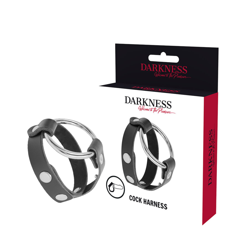 Anello BDSM per pene e testicoli di Darkness