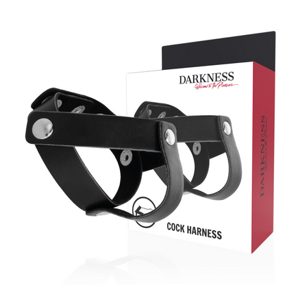 Anello in pelle per pene e testicoli di Darkness