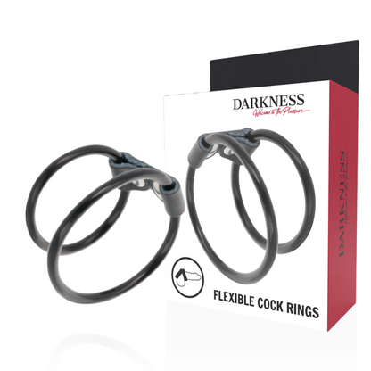Anello per pene Doppio flessibile di Darkness