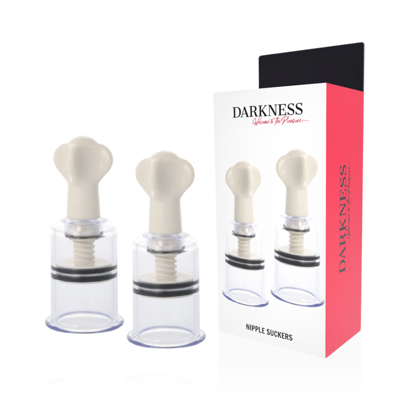 Pinze per capezzoli succhia trasparente diametro 5 cm di Darkness