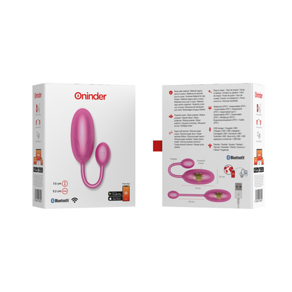 Uovo vibrante Tokyo rosa 7,5 x 3,2 cm APP gratuita di Oninder, immagine 8
